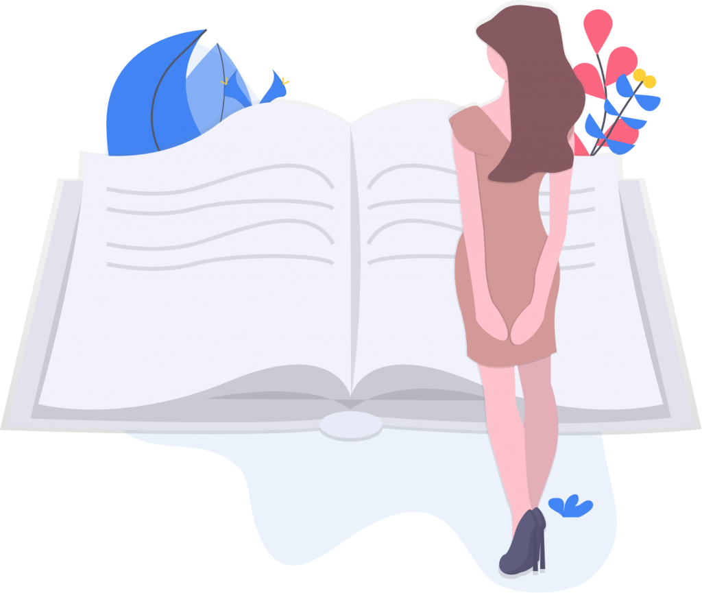 A student researcher preparing a bibliography, citations or reference lists.
