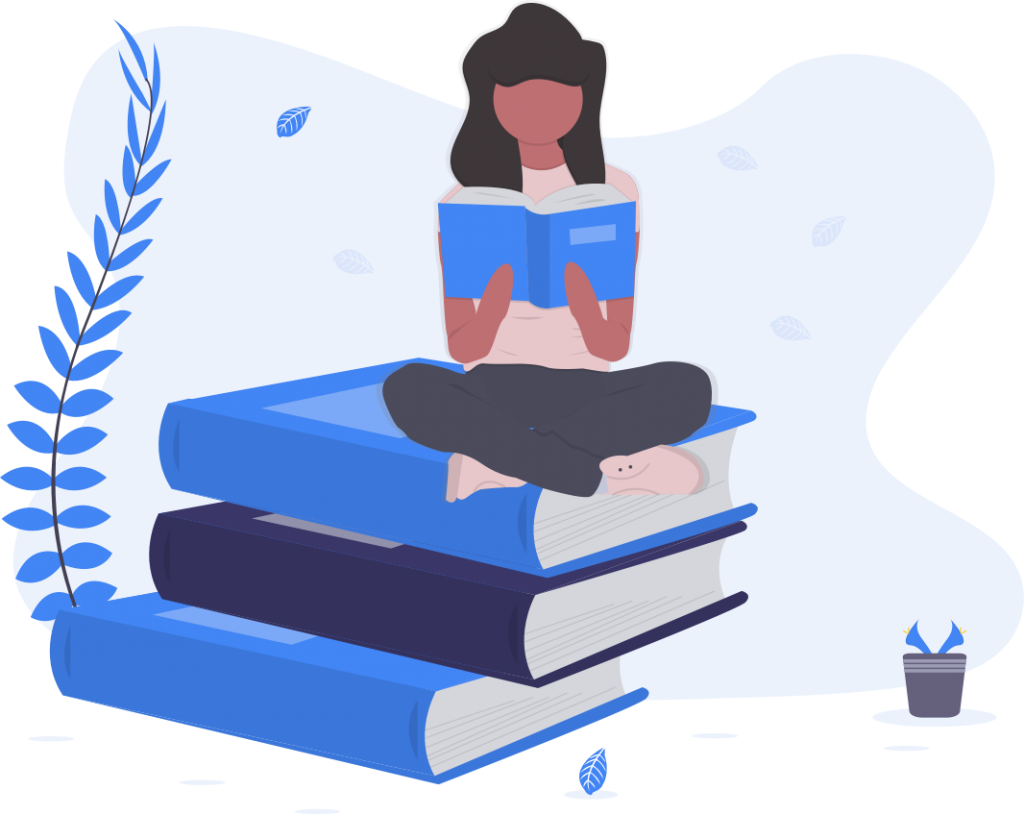 A student studying.